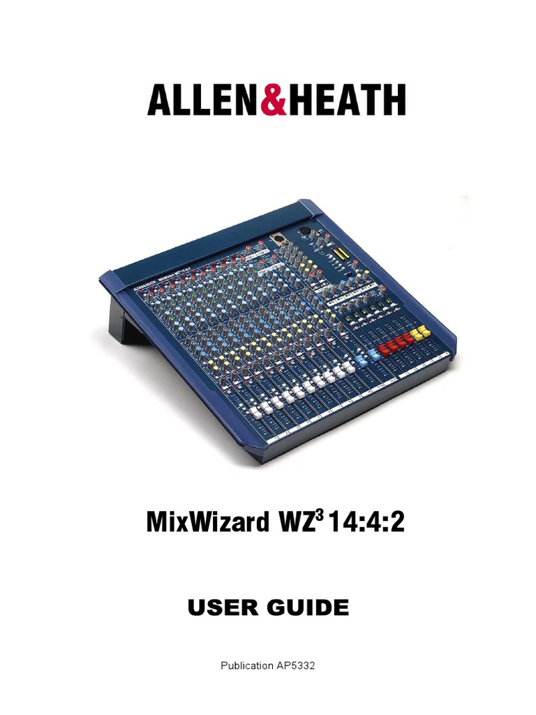 14:4:2 Mixwizard WZ: User Guide | PDF | Ac Power Plugs And Sockets ...