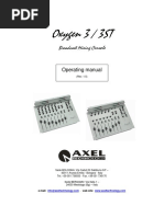 Oxygen 3 / 3ST: Broadcast Mixing Console