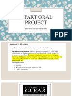 Ii Part Oral Project: Executive For Service Centers