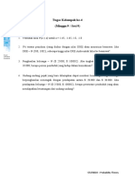 Tugas Kelompok Ke-4 (Minggu 9 / Sesi 9) : STAT6003 - Probability Theory