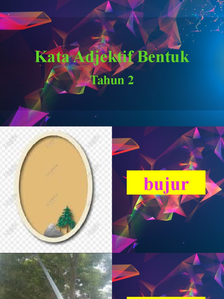 Kata Adjektif Bentuk