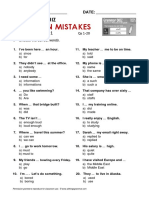 Common Mistakes - Worksheet 1
