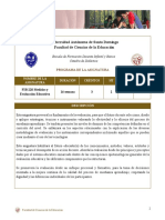PROGRAMA ULTIMO FIB-220 Medidas y Evaluación Educativa (UNIDADES 1 Y 2) .