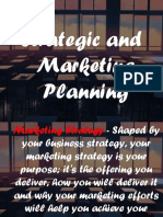 Strategic and Marketing Planning