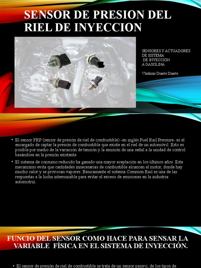 Sensor de Presión del Riel de Inyección | PDF | Inyección de ...