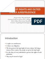 Concept of Rights and Duties Under Jurisprdence