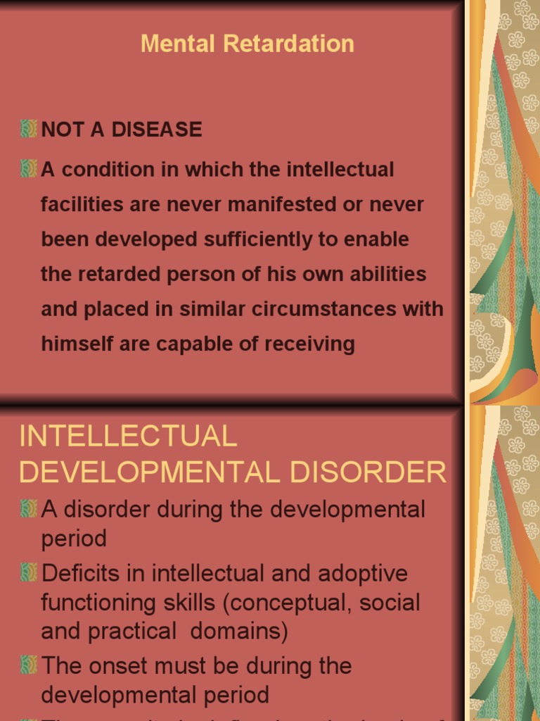 Mental Retardation | PDF | Intellectual Disability | Nervous System