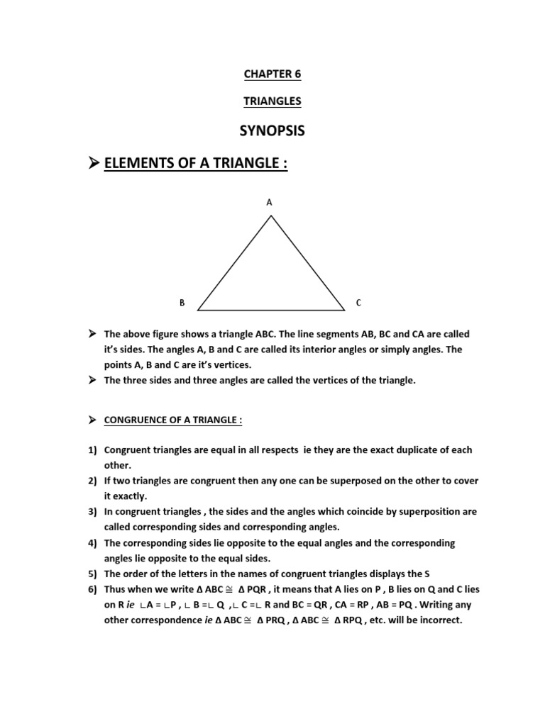 Triangle Concepts for Students | PDF | Triangle | Elementary Geometry