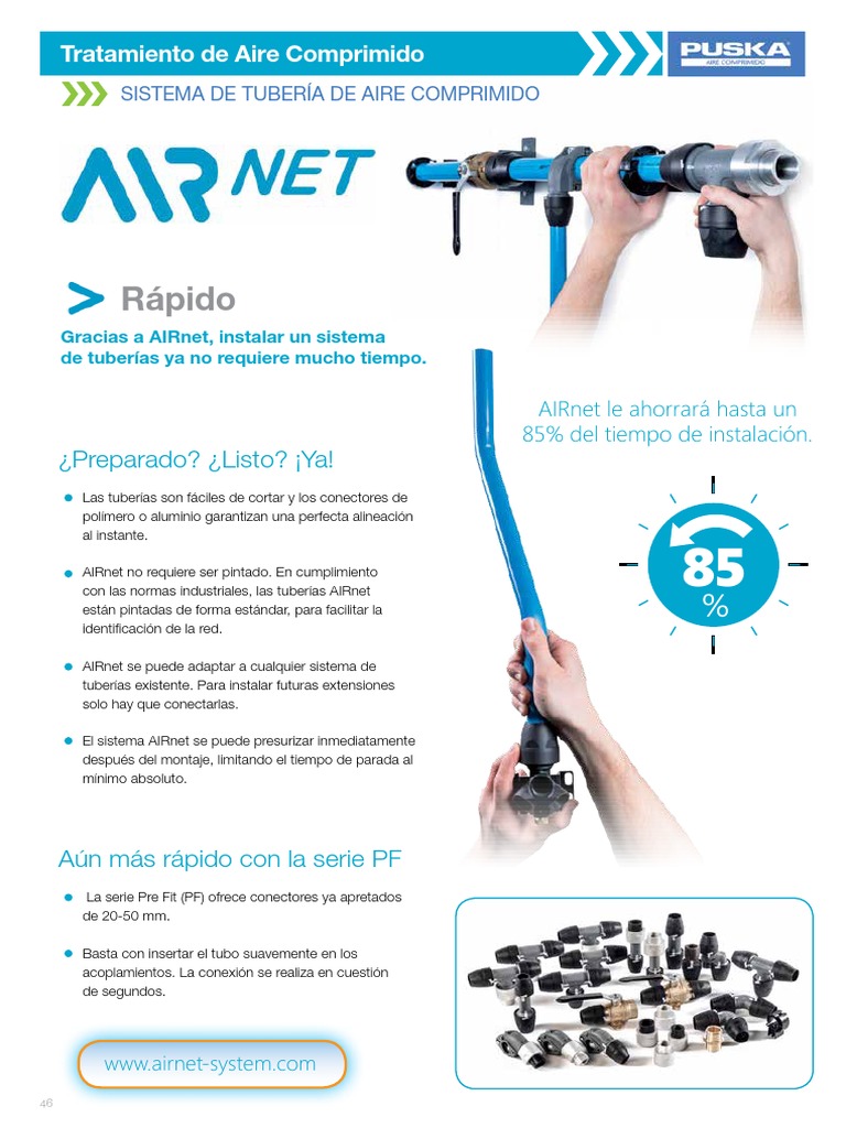 AIRnet - Catalogo. Tuberias, Tomas, Soportes, Conectores y Herramientas ...