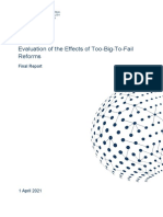 Evaluation of The Effects of Too-Big-To-Fail Reforms: Final Report