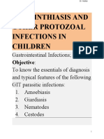 Helminthiasis and Other Protozoal Infections in Children
