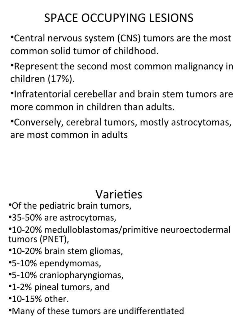 Space Occupying Lesions | Download Free PDF | Brain Tumor | Magnetic ...