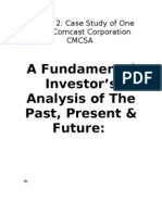 Comcast Corporation Financial Analysis