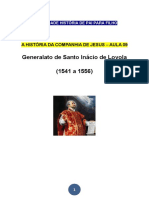 A História Da Companhia de Jesus Aula 09 Generalato de Santo Inácio