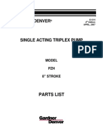 PZH (PZ-8) Pump Parts List AF 19002011