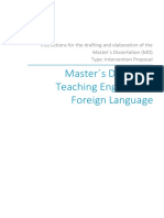 Master S Degree in Teaching English As A Foreign Language