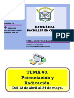 Tema N 3 Potenciación y Radicación