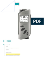 Oxímetro portátil H100B con medición SpO2, pulso y temperatura