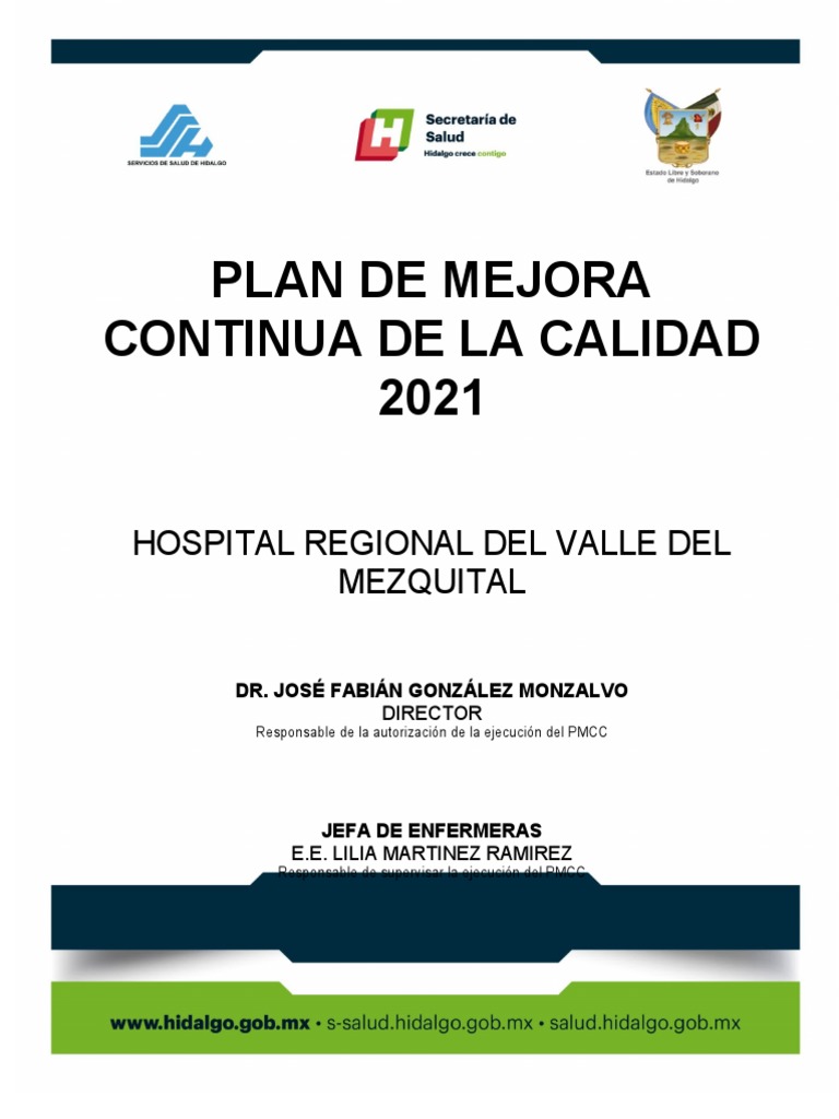 Plan de Mejora Continua en Salud | PDF | Seguridad del paciente | Hospital