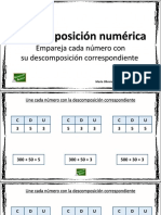 Fichas para Trabajar La Descomposición Numérica