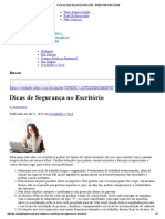 Dicas de Segurança No Escritório - BIS - Boletim Informativo Saúde