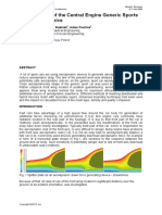 CFD Analysis of The Central Engine Generic Sports