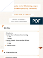 IEM 4103 Quality Control & Reliability Analysis IEM 5103 Breakthrough Quality & Reliability