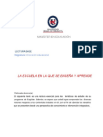 1- La Escuela en La Que Se Enseña y Aprende