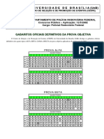 Cespe 2002 Prf Policial Rodoviario Federal Gabarito