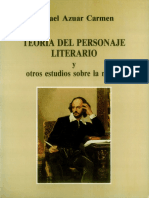 Teoria Del Personaje Literario y Otros Estudios Sobre La Novela 971442