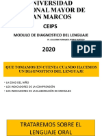 Modulo de Diagnostico Del Lenguaje (Material de Apoyo)