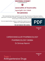 Lecture 7 Cardiovascular Pharmacology - 1pp