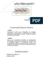 Derecho Mercantil I: Lic. Alvaro Ernesto Clemente Castillo, MDU