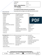 Health History Form 10