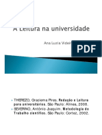 A Leitura Na Universidade