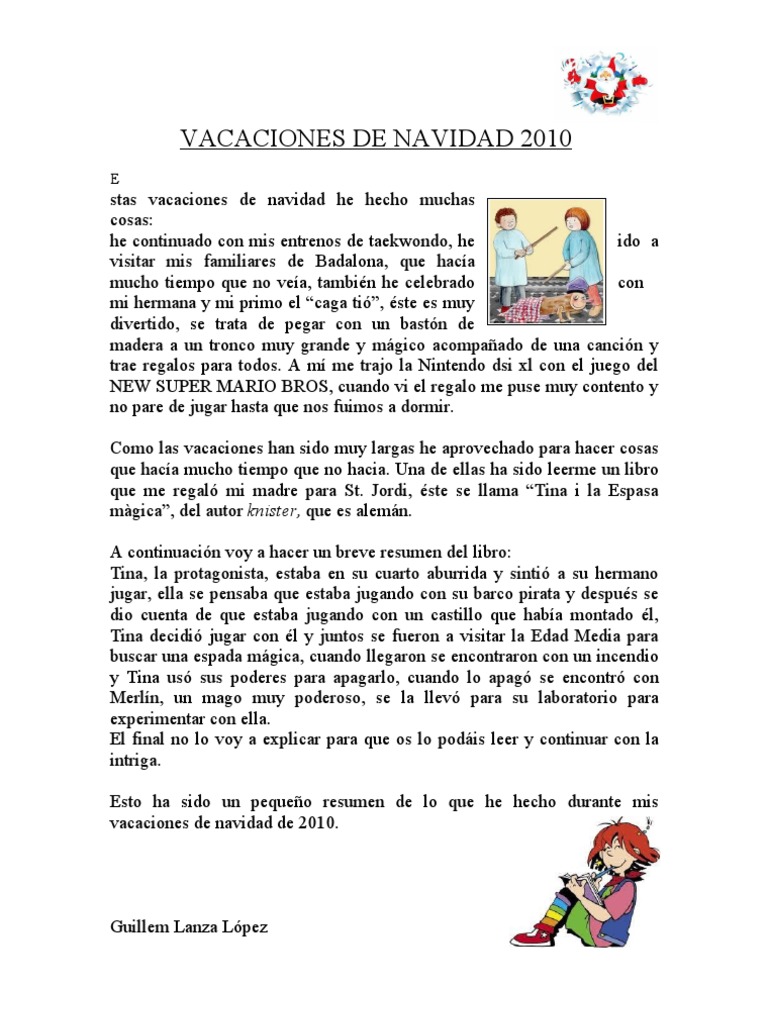 VACACIONES DE NAVIDAD