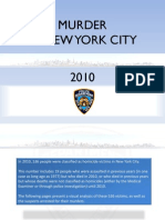 NYPD 2010 Murder stats