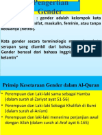 Pengertian Gender dan Prinsip Kesetaraan dalam Al-Quran
