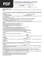 First Mastery Examination Science 7