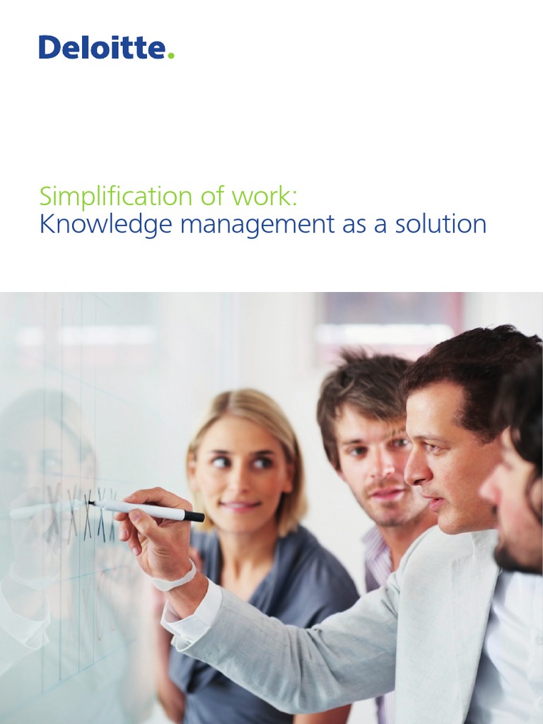 Deloitte - Knowledge Management As A Solution | PDF | Knowledge ...
