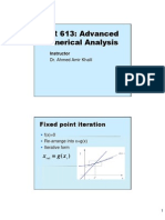 STR 613: Advanced Numerical Analysis: Fixed Point Iteration