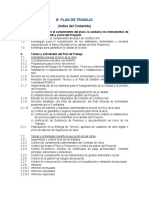 (Indice Del Contenido) : B Plan de Trabajo