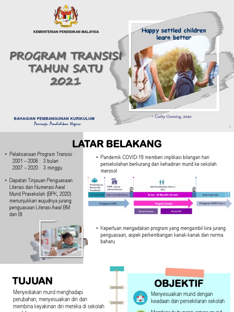 Program Transisi Tahun Satu 2021 | PDF | Kesehatan Holistik