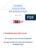 Lineamientos para El Curso de Nivelación