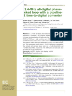 A 2.4-GHz All-digital Phaselocked Loop With a PipelineΔΣ Time-To-digital Converter-GOOOOOD