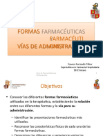 Formas Farmacéuticas y Vías de Administración