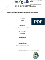 Ingeniería en Gestión Empresarial: Administración de La Salud Y Seguridad Ocupacional