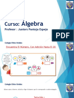 Adición hasta 20 en álgebra