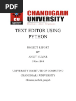 Text Editor Using Python