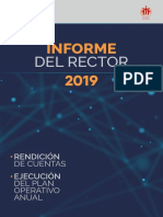2019 Informe Del Rector.